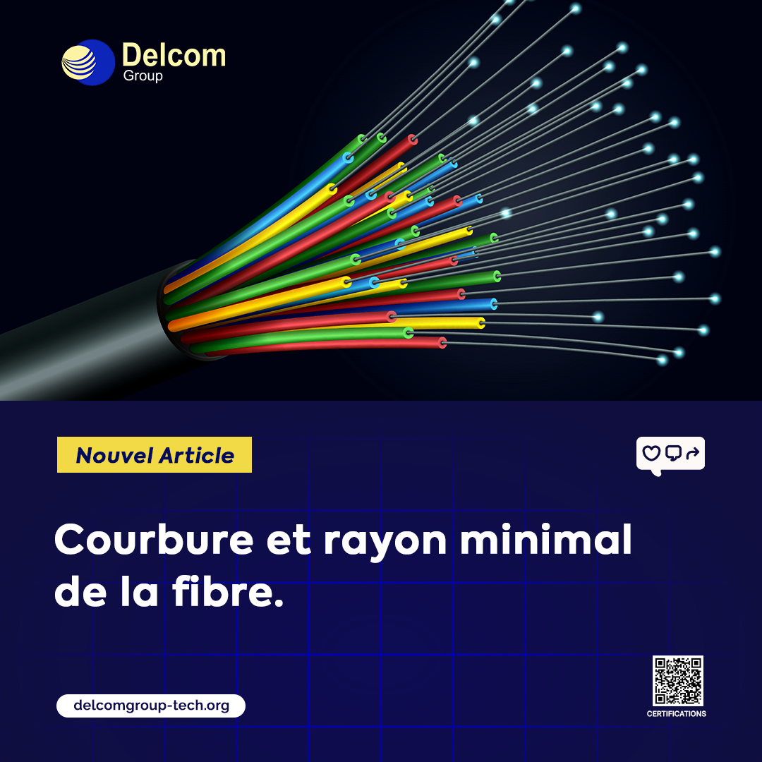 Courbure et rayon minimal de la fibre : une règle simple, mais décisive pour la performance des réseaux optiques